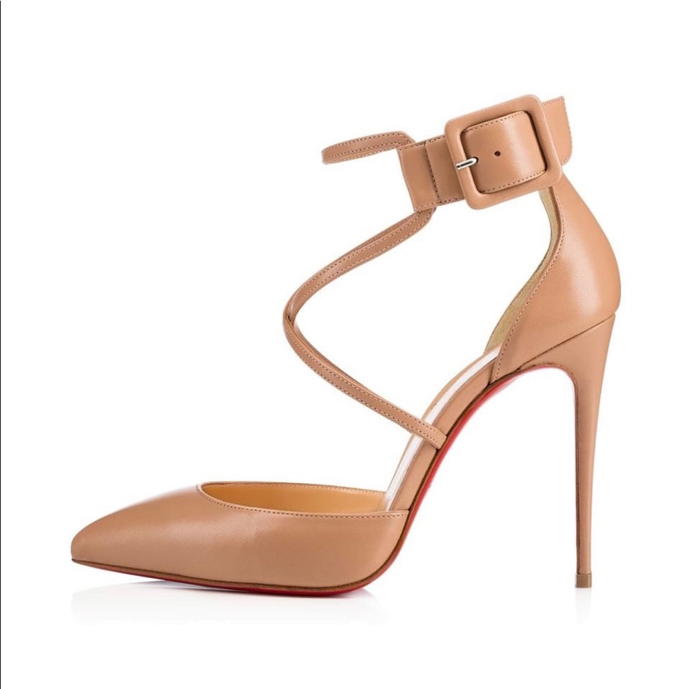 NIB Christian Louboutin Suzanna 100. Nude 38.5 - Picture 7 of 8